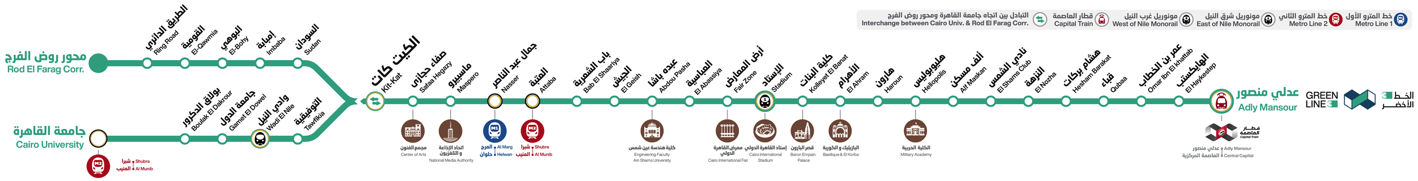 Green Line 3 map